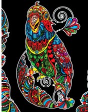 Картина за оцветяване ColorVelvet - Папагал, 47 х 35 cm -1