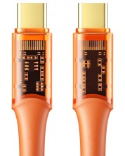 Кабел Xmart - Amber, USB-C/USB-C, 1.2 m, оранжев