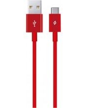 Кабел ttec - AlumiCable, USB-A/USB-C, 1.2 m, червен