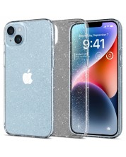 Калъф Spigen - Liquid Crystal Glitter, iPhone 13, 14, Crystal Quartz