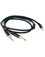 Кабел Master Audio - RCA381, 2x 6.3 mm/3.5 mm, 1 m, черен -1