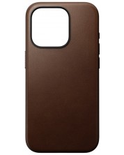 Калъф Nomad - Modern Leather, iPhone 15 Pro, кафяв -1
