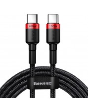 Кабел Baseus - Cafule, USB-C/USB-C, 2 m, черен