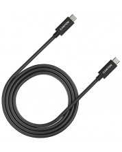 Кабел Canyon - UC-44, USB-C/USB-C, 1 m, черен -1