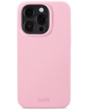Калъф Holdit - Silicone, iPhone 15 Pro, розов