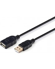 Кабел Manhattan - 2075100035, USB-A/USB-A, 1.8 m, черен -1