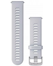 Каишка Garmin - QR Silicone, Forerunner, 22 mm, Whitestone/Silver -1