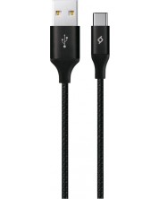 Кабел ttec - AlumiCable XL, USB-A/USB-C, 2 m, черен