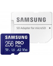 Карта памет Samsung - PRO Plus, 256GB, microSDXC + адаптер -1