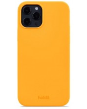 Калъф Holdit - Silicone, iPhone 12/12 Pro, оранжев
