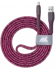 Кабел Rivacase - PS6102RD12, USB-C/USB-А, 1.2 m, червен -1