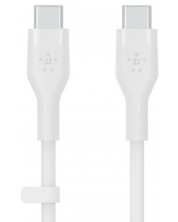 Кабел Belkin - CAB009bt2MWH, USB-C/USB-C, 2 m, бял