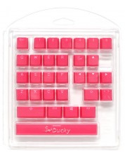 Капачки за механична клавиатура Ducky - Pink, 31-Keycap Set