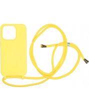 Калъф Mobile Origin - Lanyard, iPhone 15 Pro, Yellow