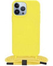 Калъф Techsuit - Crossbody Lanyard, iPhone 13 Pro Max, жълт