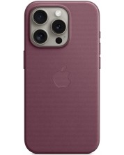 Калъф Apple - FineWoven MagSafe, iPhone 15 Pro, Mulberry