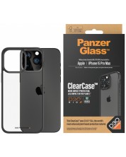 Калъф PanzerGlass - ClearCase D3O, iPhone 15 Pro Max, черен -1
