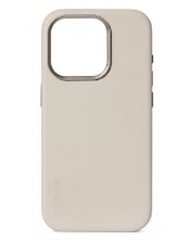 Калъф Decoded - Leather, iPhone 15 Pro Мах, бежов