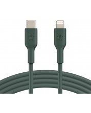 Кабел Belkin - CAA003bt1MMG, Lightning/USB-C, 1 m, зелен