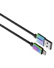 Кабел TnB - 2075100304, USB-A/Lightning, 1.5 m, черен