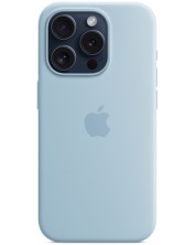 Калъф Apple - Silicone, iPhone 15 Pro, MagSafe, Light Blue -1