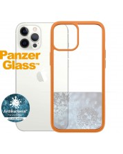 Калъф PanzerGlass - Clear, iPhone 12 Pro Max, прозрачен/оранжев -1