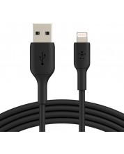 Кабел Belkin - CAA001bt0MBK, Lightning /USB-A, 0.15 m, черен