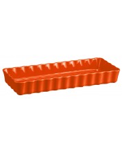 Керамична форма за тарт Emile Henry - 1.3 L, 34.5 x 13 x 4 cm, оранжева