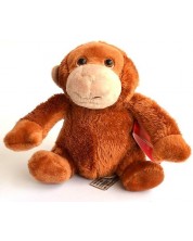 Плюшена играчка Keel Toys - Маймунка, кафява, 12 cm -1