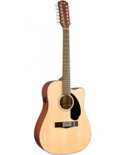Акустична китара Fender - CD-60SCE-12 Solid Top, Natural