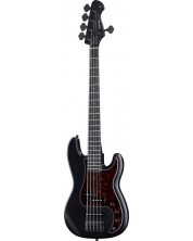 Бас китара Harley Benton - PJ-5 SBK Deluxe Series, черна -1