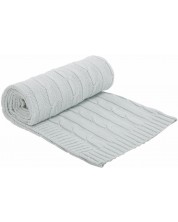 Плетено памучно одеяло KikkaBoo - Mint -1