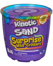 Кинетичен пясък Kinetic Sand Wild Critters - С изненада, син -1