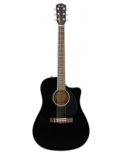 Акустична китара Fender - CD-60SCE Solid Top, черна -1