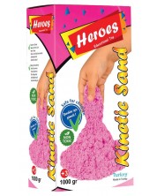 Кинетичен пясък в кутия Heroes  - Розов цвят, 1000 g