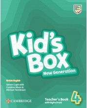 Kid's Box New Generation Level 4 Teacher's Book with Digital Pack British English / Английски език - ниво 2: Книга за учителя