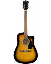 Електро-акустична китара Fender - FA-125CE, оранжева -1