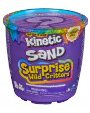 Кинетичен пясък Kinetic Sand Wild Critters - С изненада, зелен -1