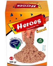 Кинетичен пясък в кyтия Heroes - Натурален цвят. 500 g -1