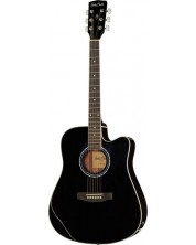 Акустична китара Harley Benton - D-120CE BK, черна -1