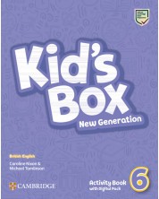 Kid's Box New Generation Level 6 Activity Book with Digital Pack British English / Английски език - ниво 6: Учебна тетрадка с код