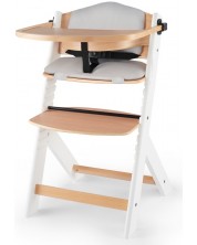 Столче за хранене KinderKraft - Enock, бяло, с възглавница -1
