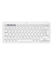 Клавиатура Logitech - K380, безжична, US Layout, бяла -1