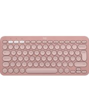 Клавиатура Logitech - Pebble Keys 2 K380s, безжична, US Layout, Rose -1