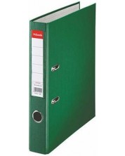 Класьор Esselte Eco - А4, 5 cm, PP, метален кант, сменяем етикет, зелен -1