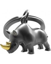Ключодържател Metalmorphose - Rhino, черен