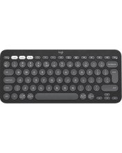 Клавиатура Logitech - Pebble Keys 2 K380s, безжична, ISO Layout, Graphite -1