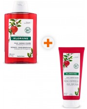 Klorane Pomegranate Комплект - Шампоан и Балсам, 2 x 200 ml (Лимитирано) -1