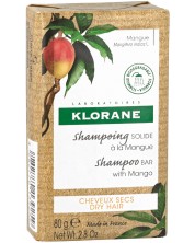 Klorane Mango Хидратиращ твърд шампоан, 80 g -1