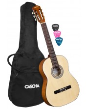 Класическа китара Cascha - Student Series HH 2137 4/4, бежова